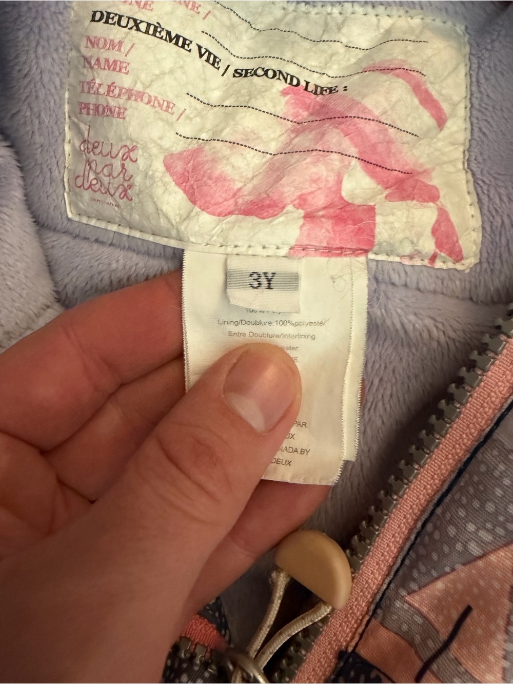deux par deux Lilac and Pink Toddler Jacket and Snow Pants (3Y) - Picture 2 of 11